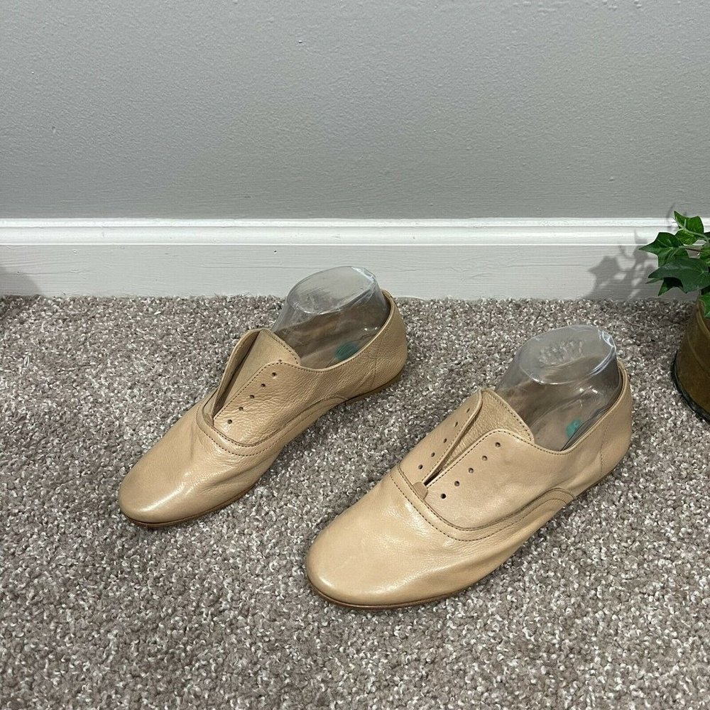 Boemos Italian Brown Leather Slip On Women's Loafers Oxford Shoes Size 3 - Picture 1 of 9